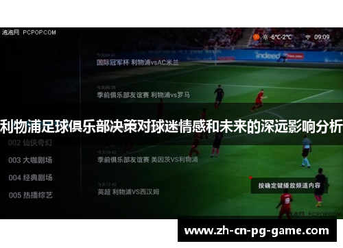 利物浦足球俱乐部决策对球迷情感和未来的深远影响分析
