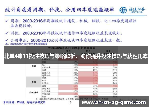 北单4串11投注技巧与策略解析,助你提升投注技巧与获胜几率